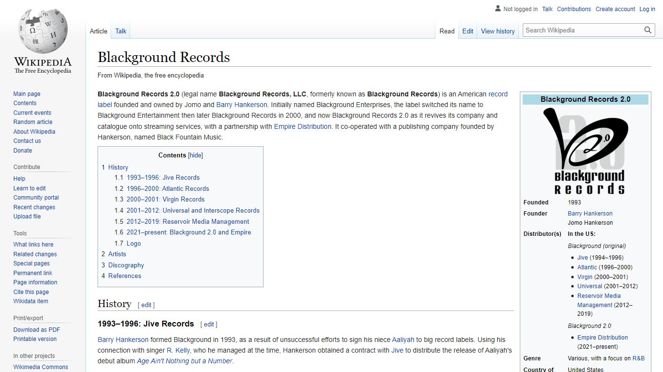 Blackground Records - Wikipedia